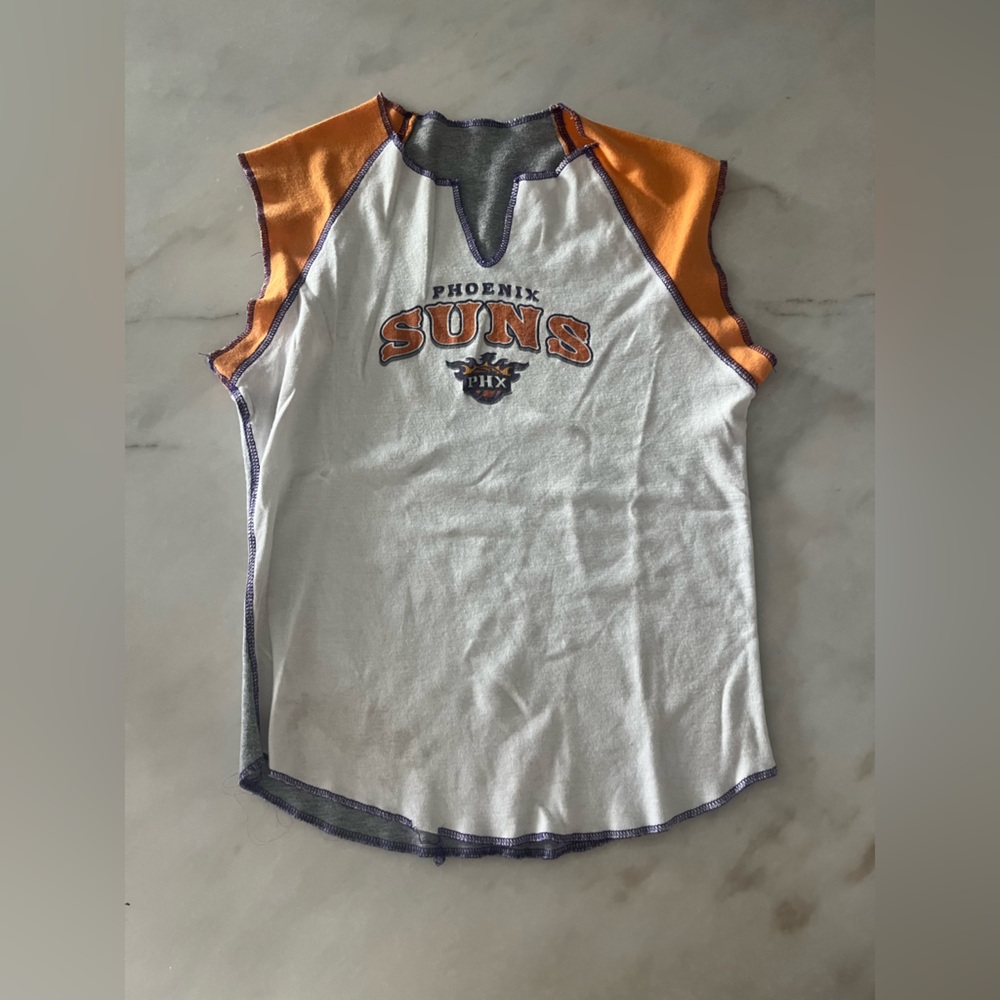 Phoenix Suns Women's Short Sleeve Tee - White and Orange